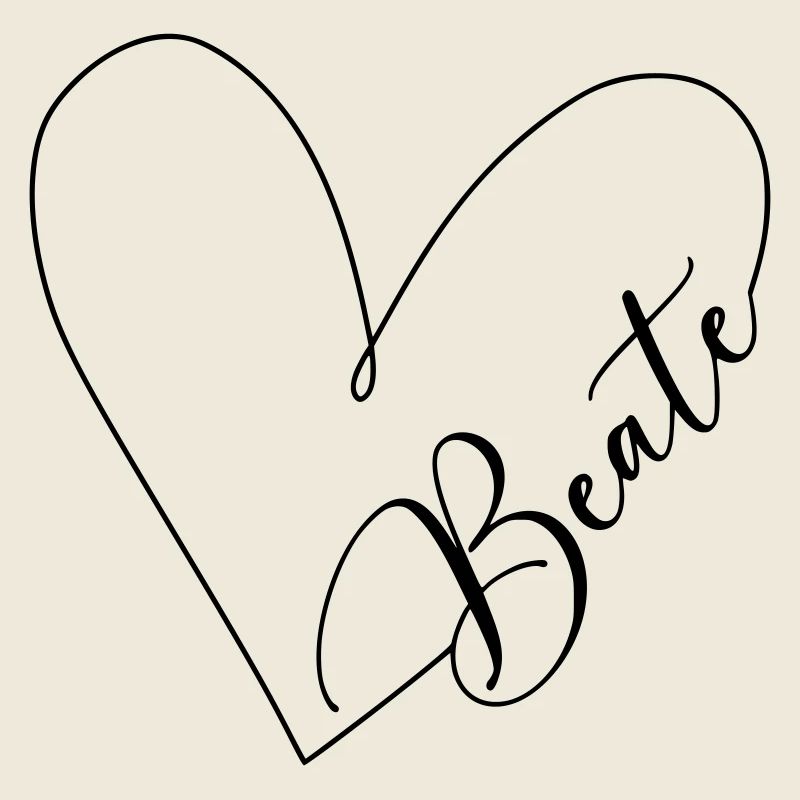 Beate Name Heart Line
