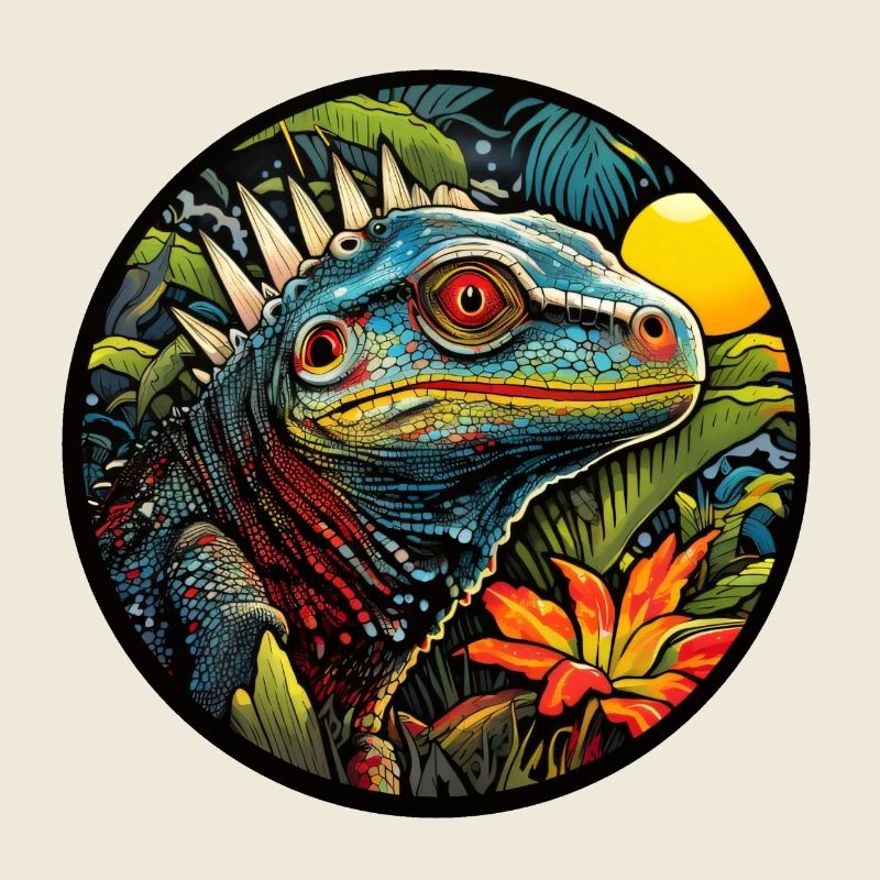Lizard in the jungle