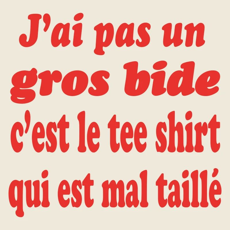 Gros buffet tee shirt mal taille