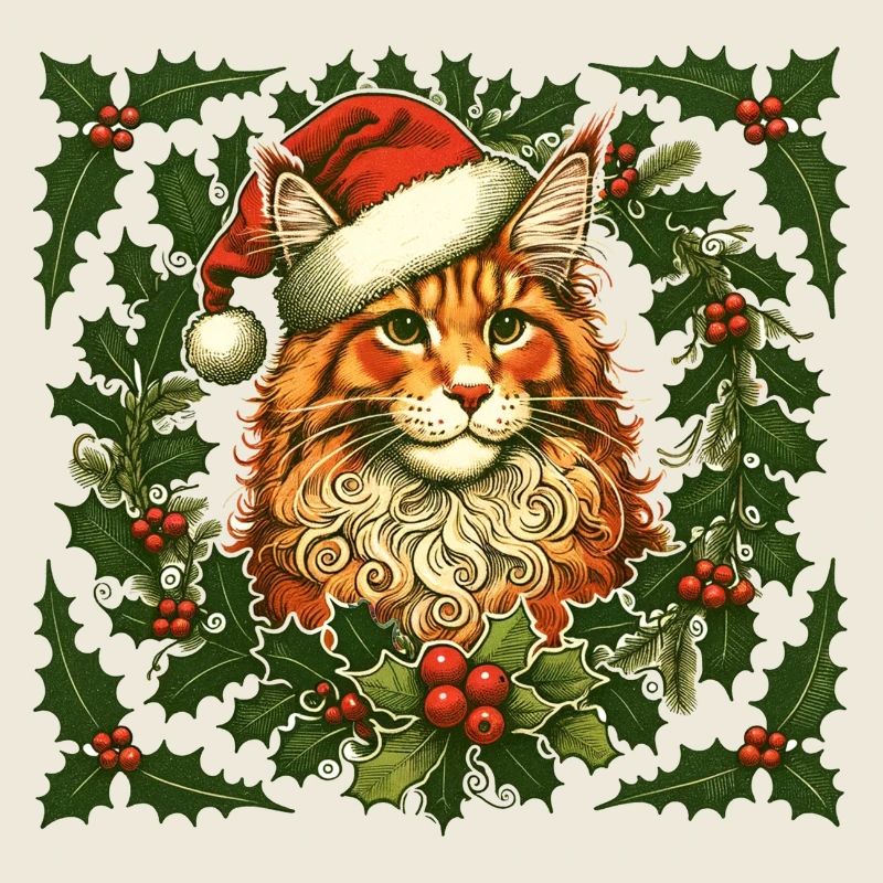 Ingwer Katze Weihnachten
