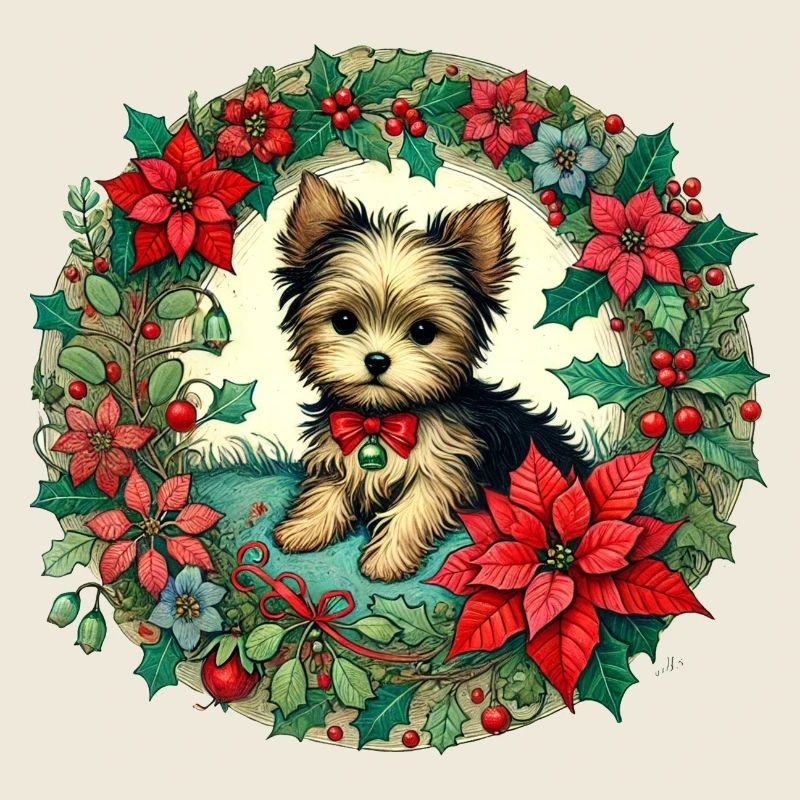 Weihnachts-Yorkie