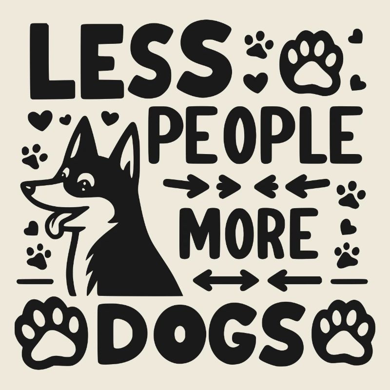 Moins de gens, plus de chiens
