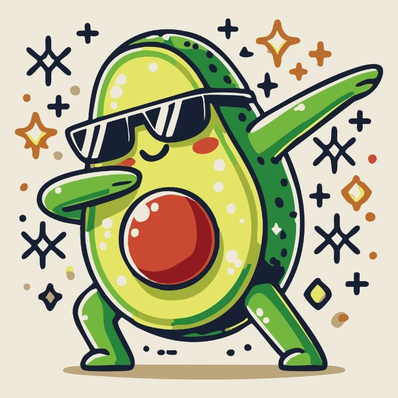 Dabbing avocado