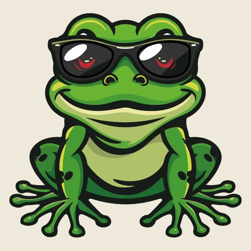 Frosch Comic Cool