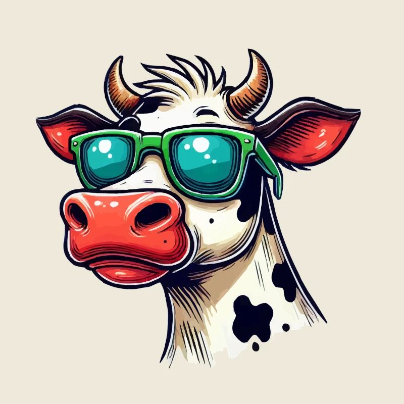 Lunettes de soleil vache