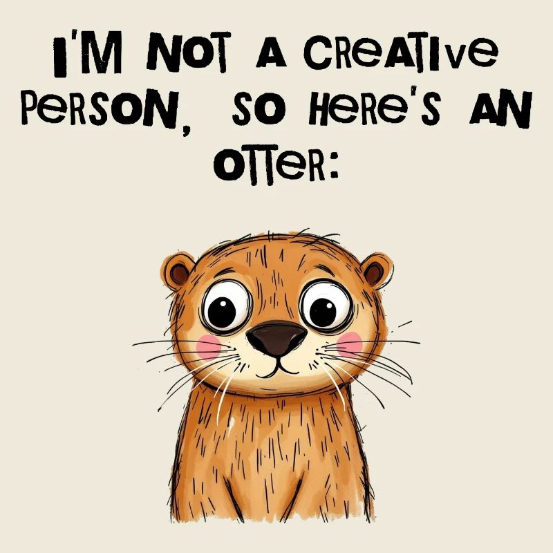 I'm Not Creative – Hier, ein Otter