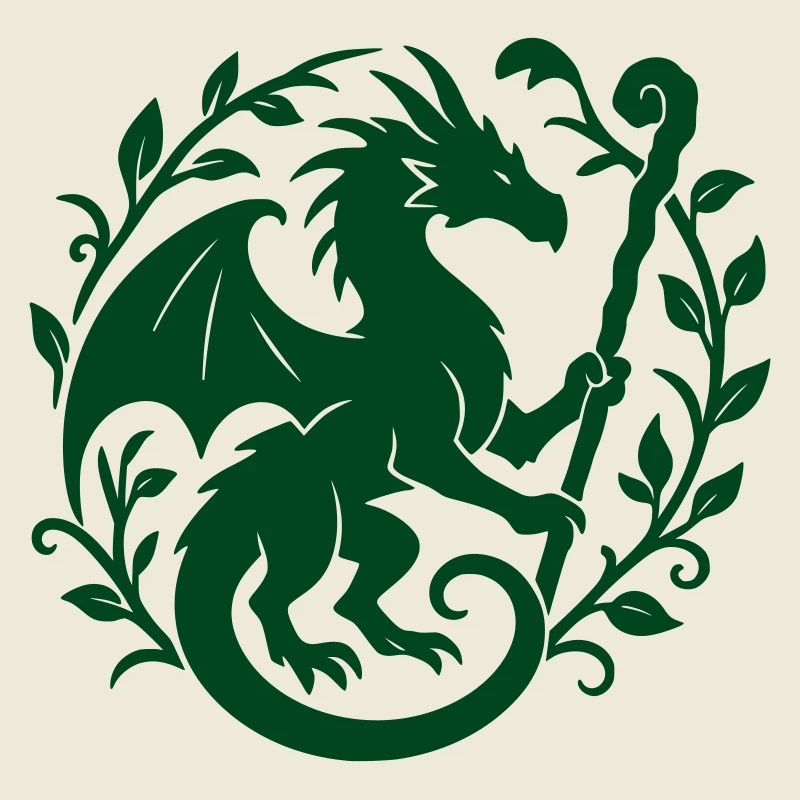 Druide Dragon (vert foncé)
