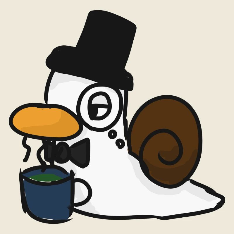 Schnente Monokel-Teezeit