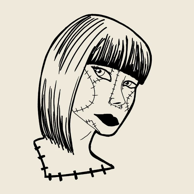 femme cousu