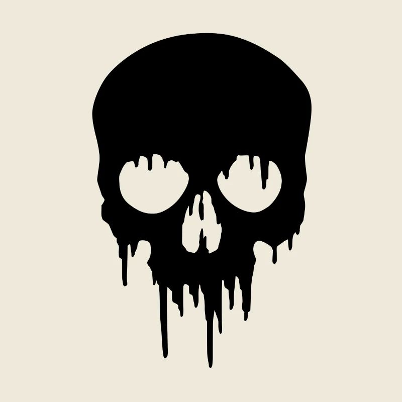 Black Skull dripping