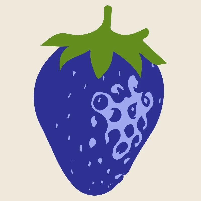 Blaue Erdbeere