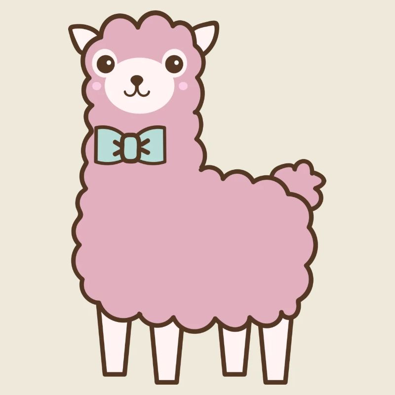 fluffy llama
