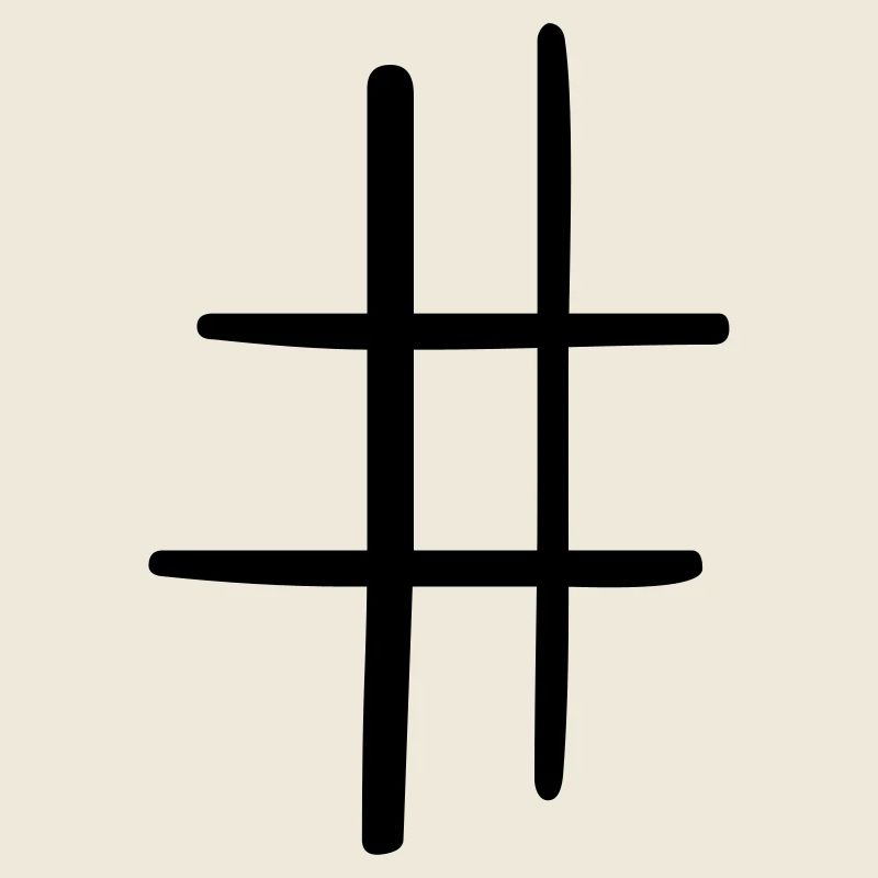 Hashtag Symbol Social Media Geschenkidee