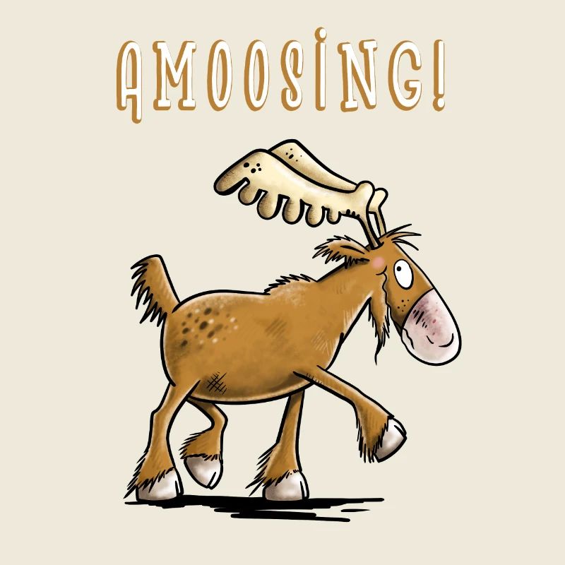 Amoosing Elch I Comic I Fun Geschenk I Elche