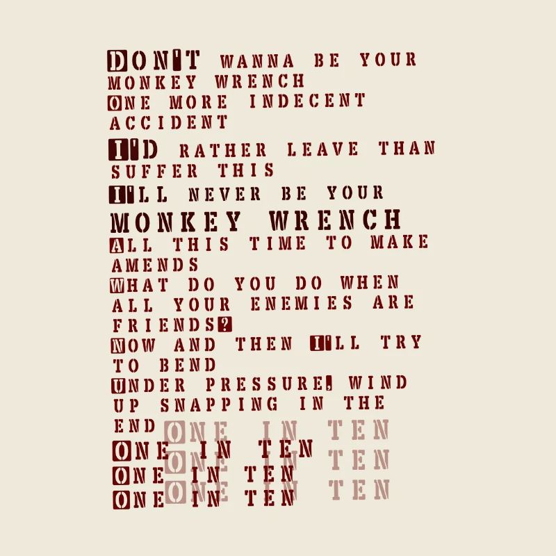 Foo fighters paroles - clé de singe