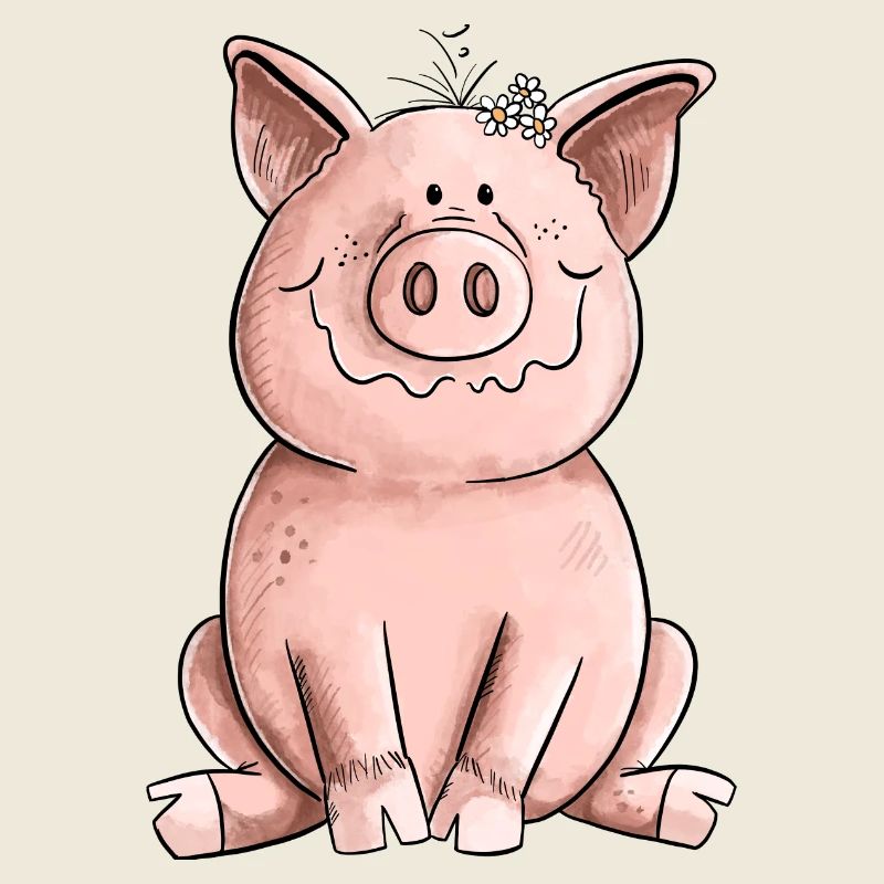Cochon heureux