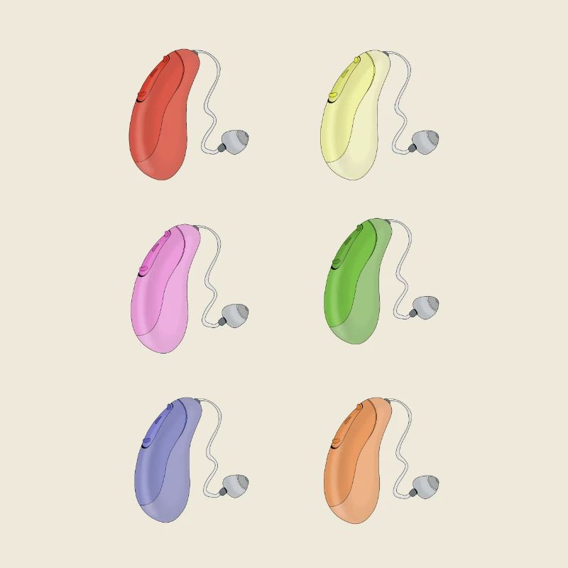 Bunte Hörgeräte