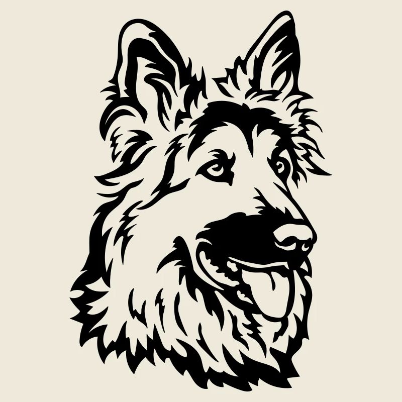 German Shepherd Head