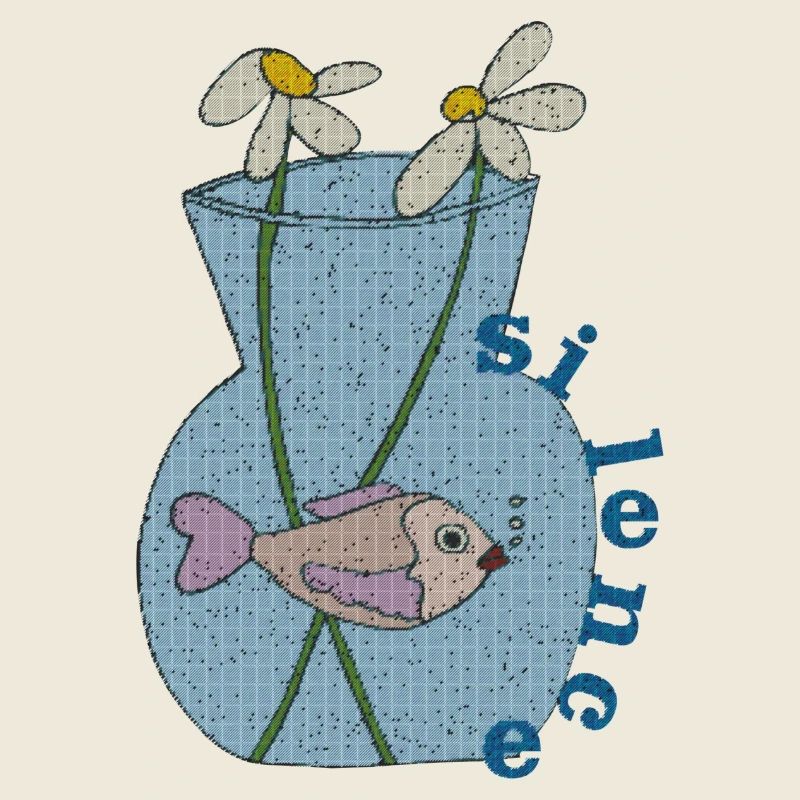 fisch im glas gewebe