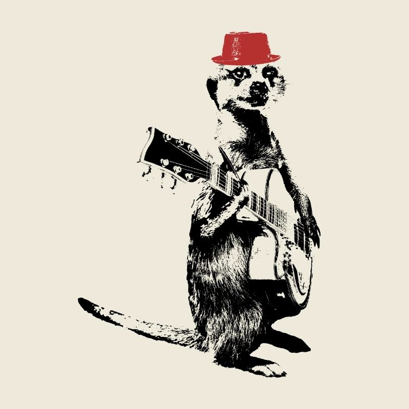 Suricate Guitariste Red Hat