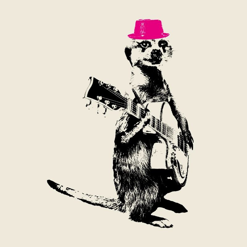Suricate Guitariste Magenta Hat