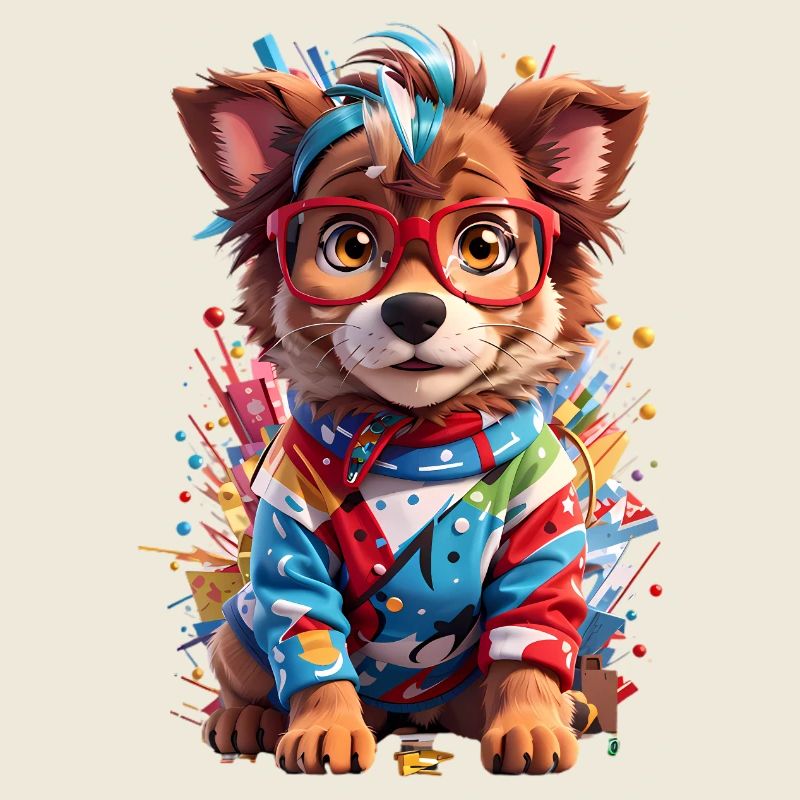 Süßer 3D Hund