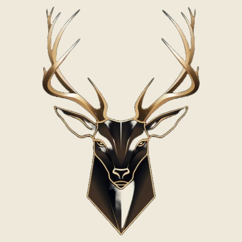 Minimalistischer Hirsch
