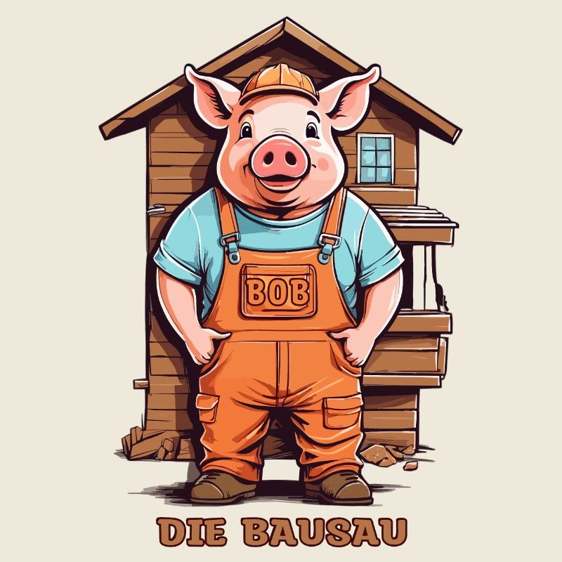Bob la truie de construction, cochon artisan