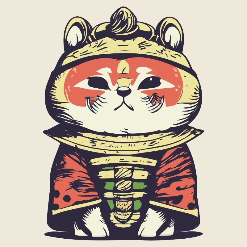 Panda roux samouraï