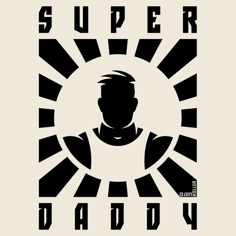 Super Daddy (Dad / Papa / Rays / Black)