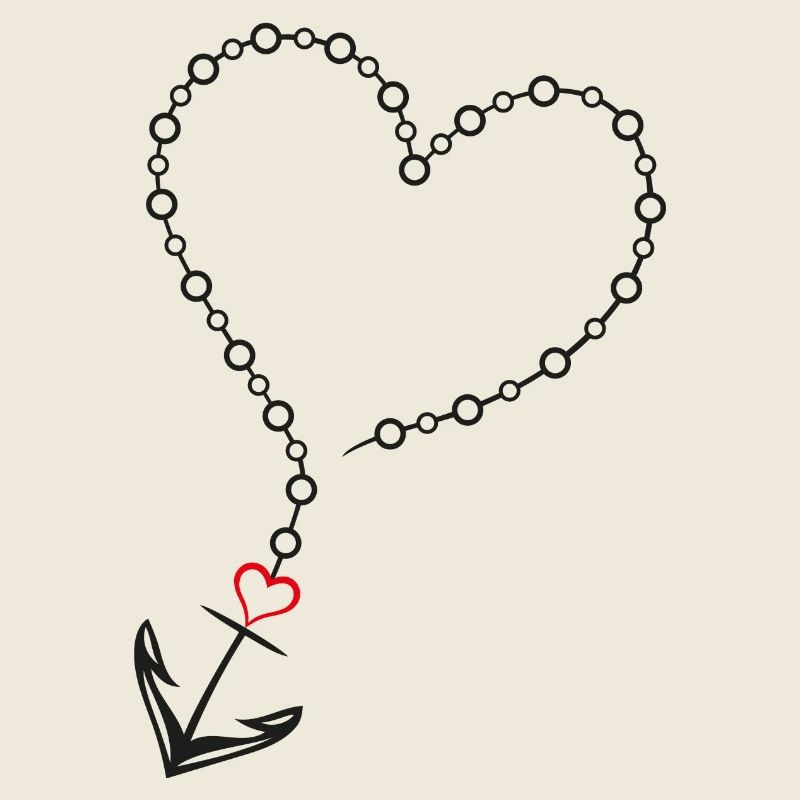 Coeur avec ancre
