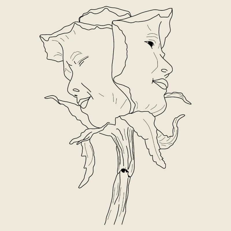 Rose a visage