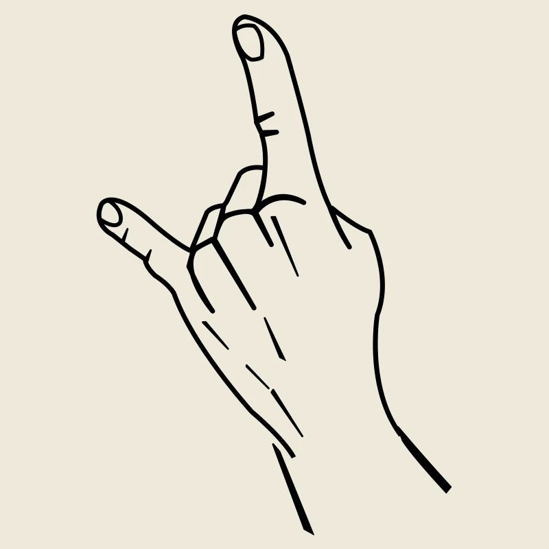 cool hand symbol