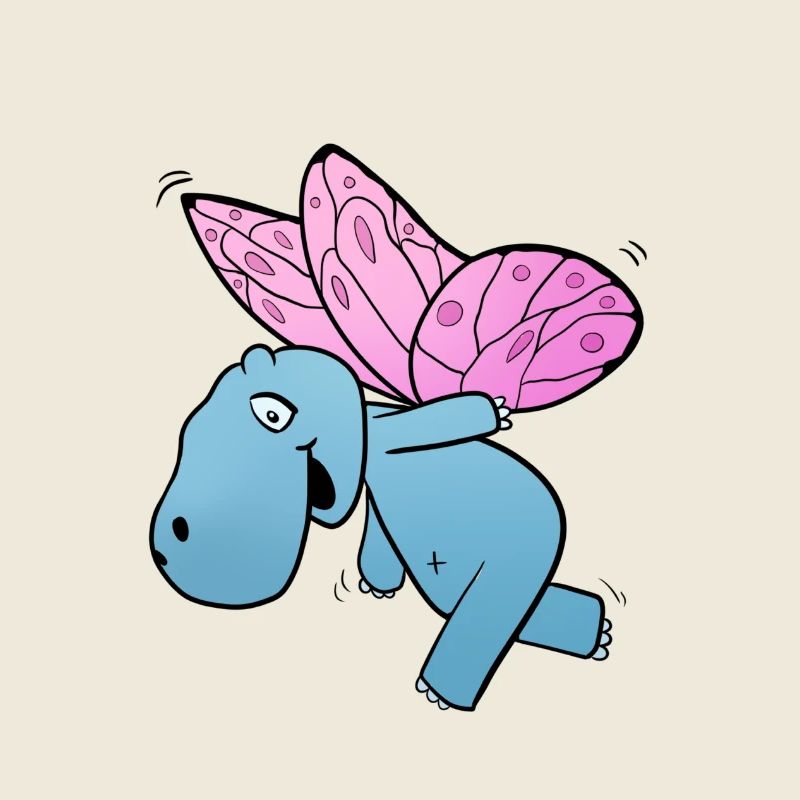 Nilpferd Schmetterling