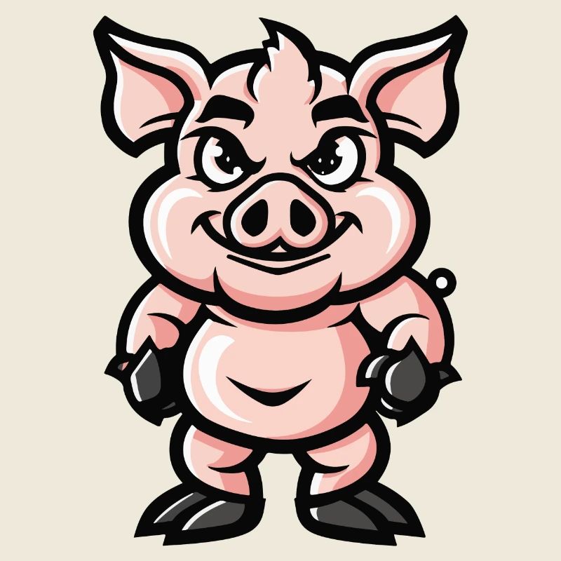 Bande dessinée de cochon