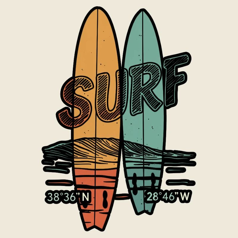 Planches de surf rétro