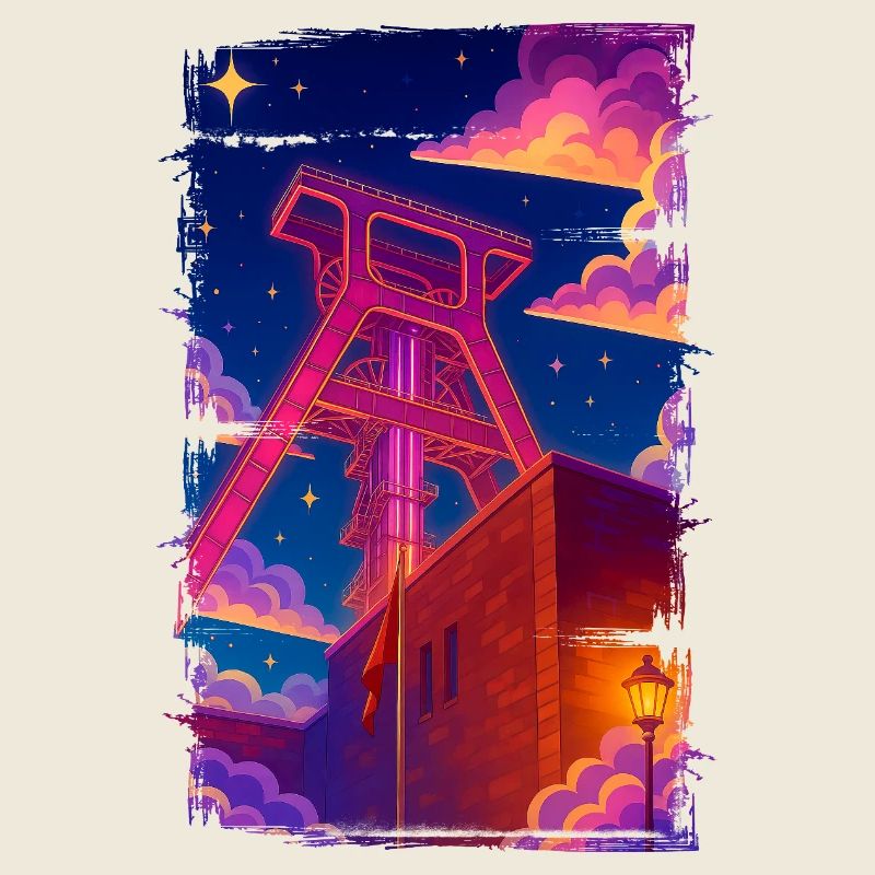 Förderturm Zeche Ruhrpott