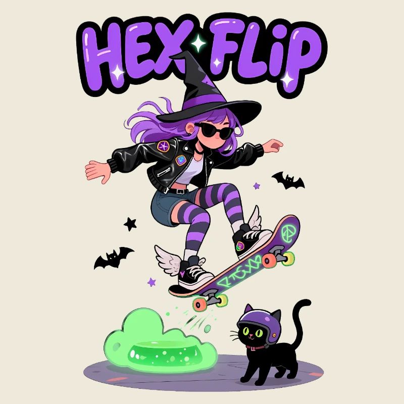 Hex Flip Witch Conception de planche à roulettes
