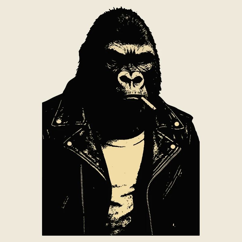 Gorilla Rebel Lederjacke