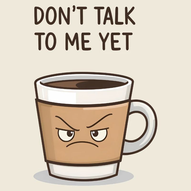 Grumpy Coffee Cup – Don’t Talk to Me Yet