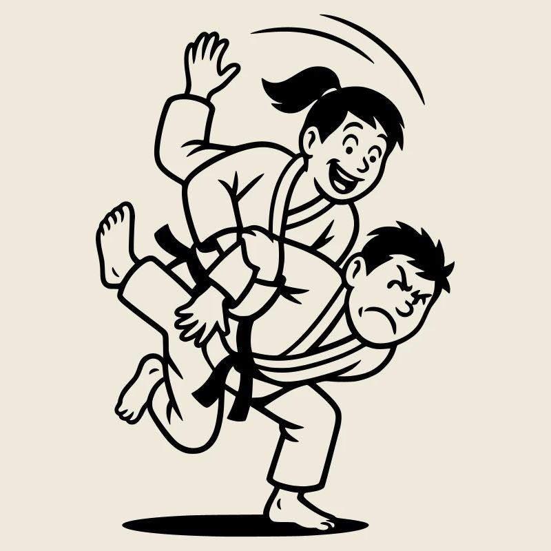 Lancer de judoka