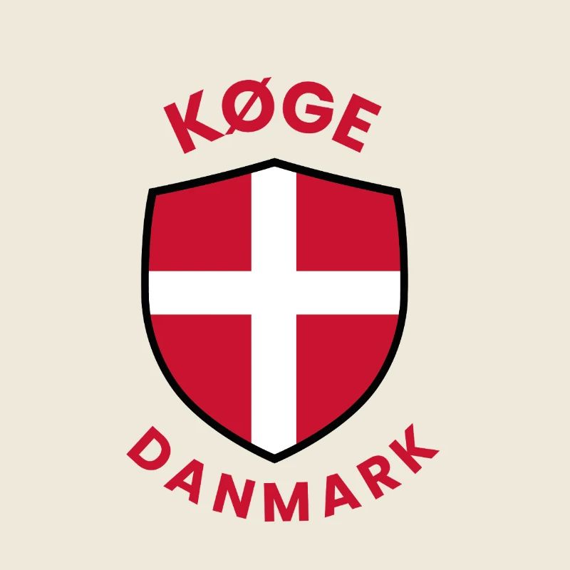 Køge Denmark Flag shield