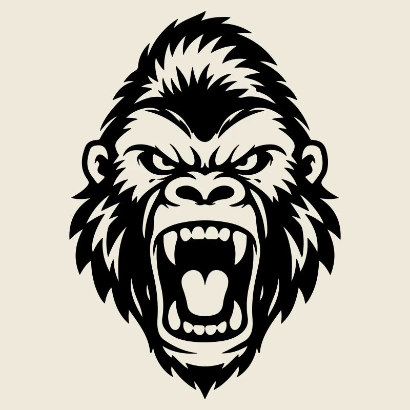 Gorilla Head Icon