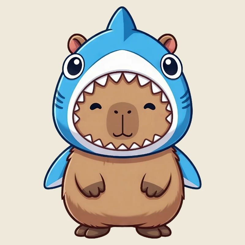 Costume de cochon d’Inde Hamster Capybara mignon Samba