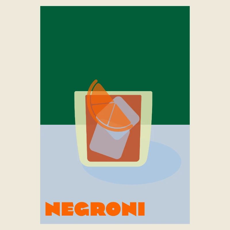 Negroni – Bold Cocktail Print