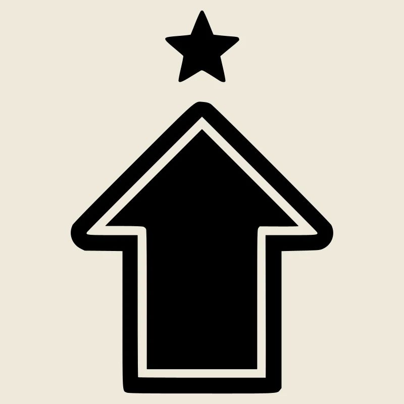 Pfeil Aufstieg Symbol