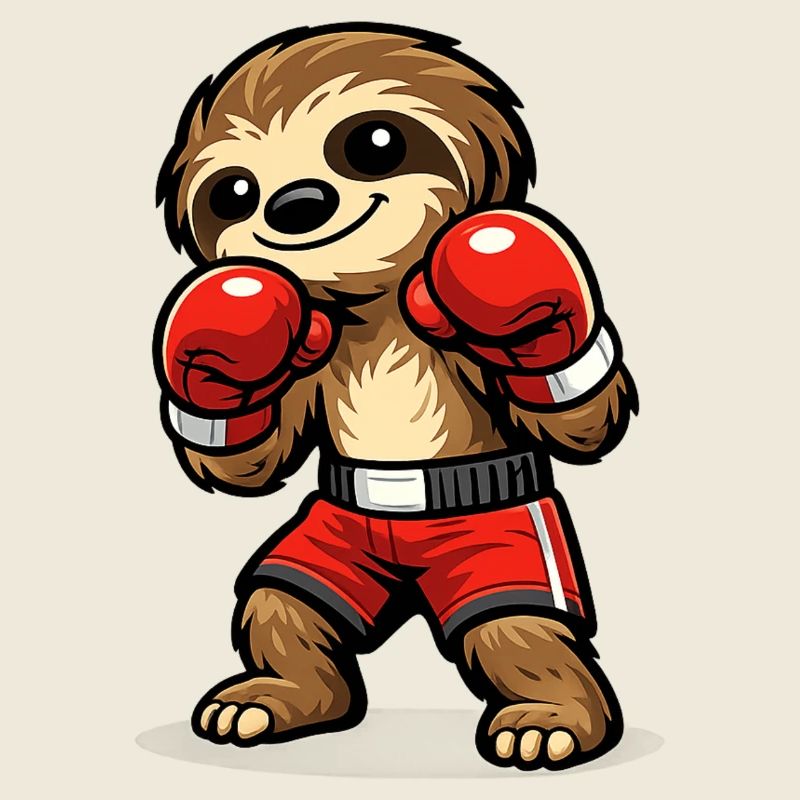 Boxing Sloth Boxing Match