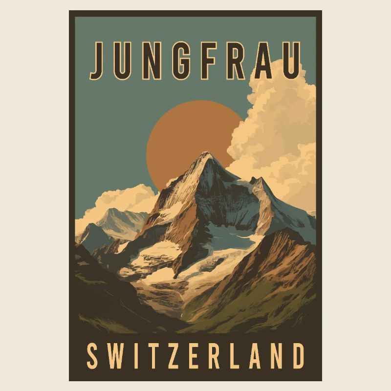 Entdecken Sie die Schweizer Landschaft Jungfrau in der Schweiz