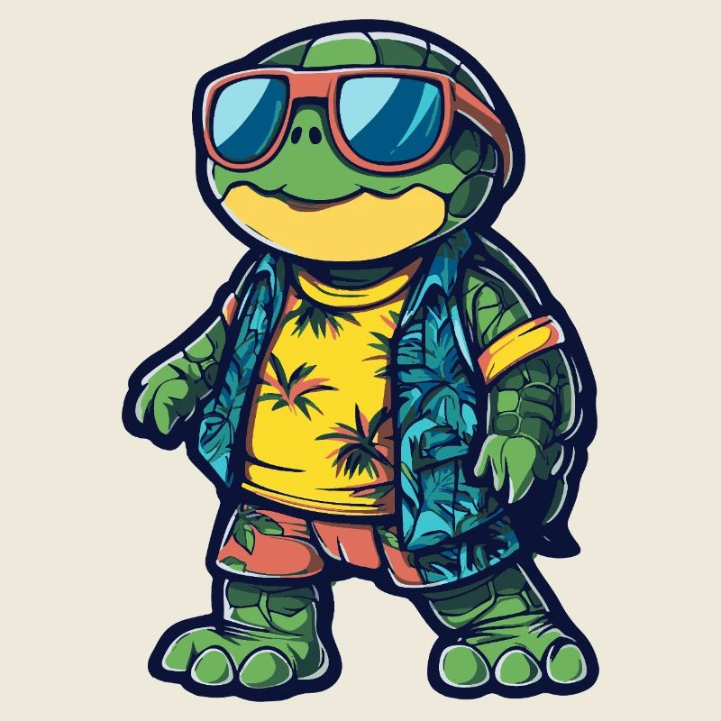 Turtle Comic Holiday