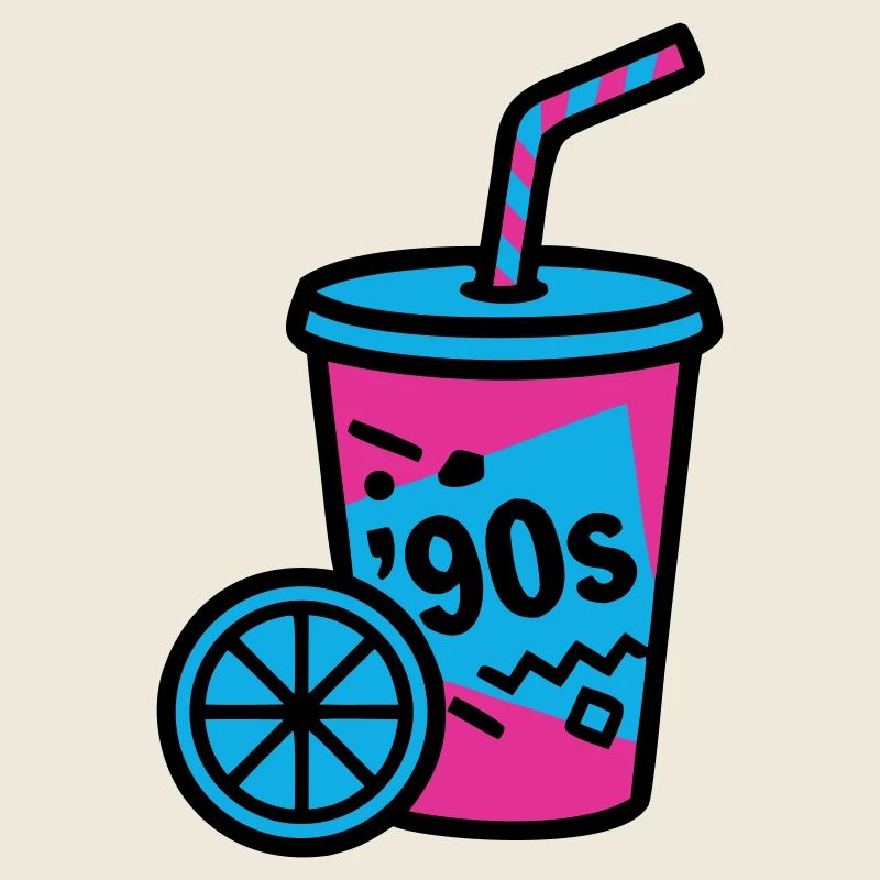 90s Retro Becher Slush Sommer